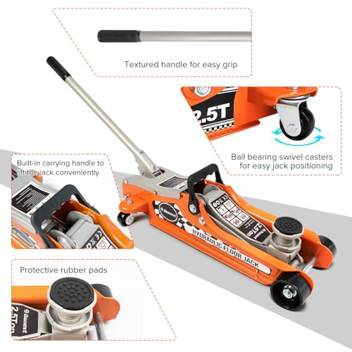2.5 Ton Low Profile Hydraulic Steel Floor Jack M107