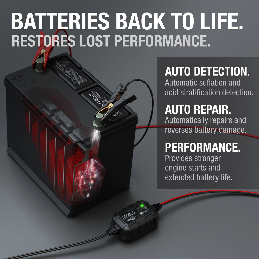 6V/12V 5A Smart Battery Charger and Maintainer P7164