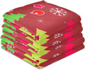 Red Green Kitchen Towels Set of 6 Dishcloths 28'' x 18'' X956