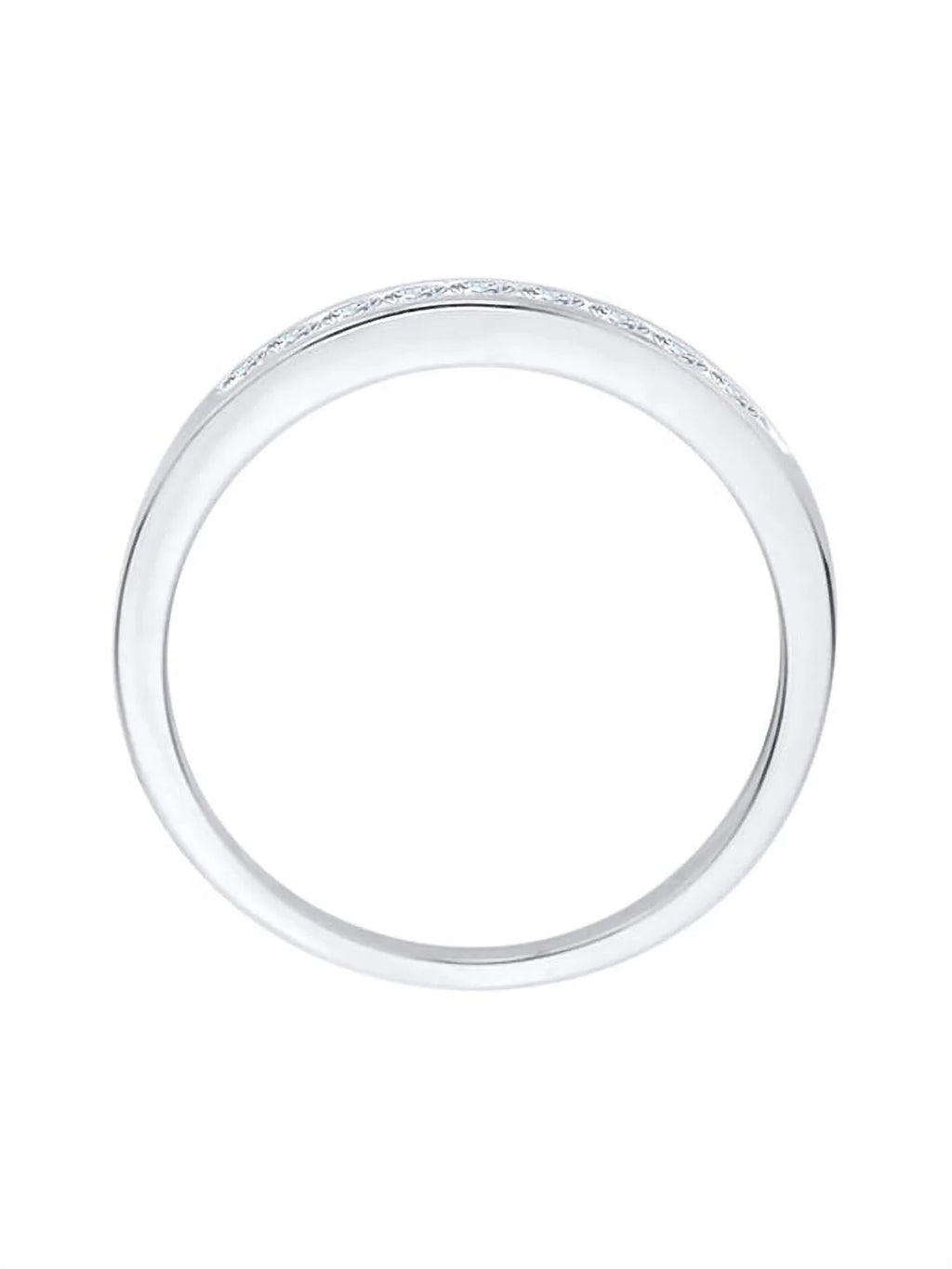 10K Gold Diamond Wedding Band Q3057