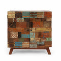 Wood Handcrafted 2 Door Cabinet E505254