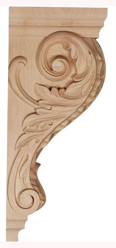 Extra Large Acanthus Wood Corbel M72484