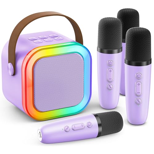 Portable Bluetooth Speaker with 2 Wireless Karaoke Microphones N1657