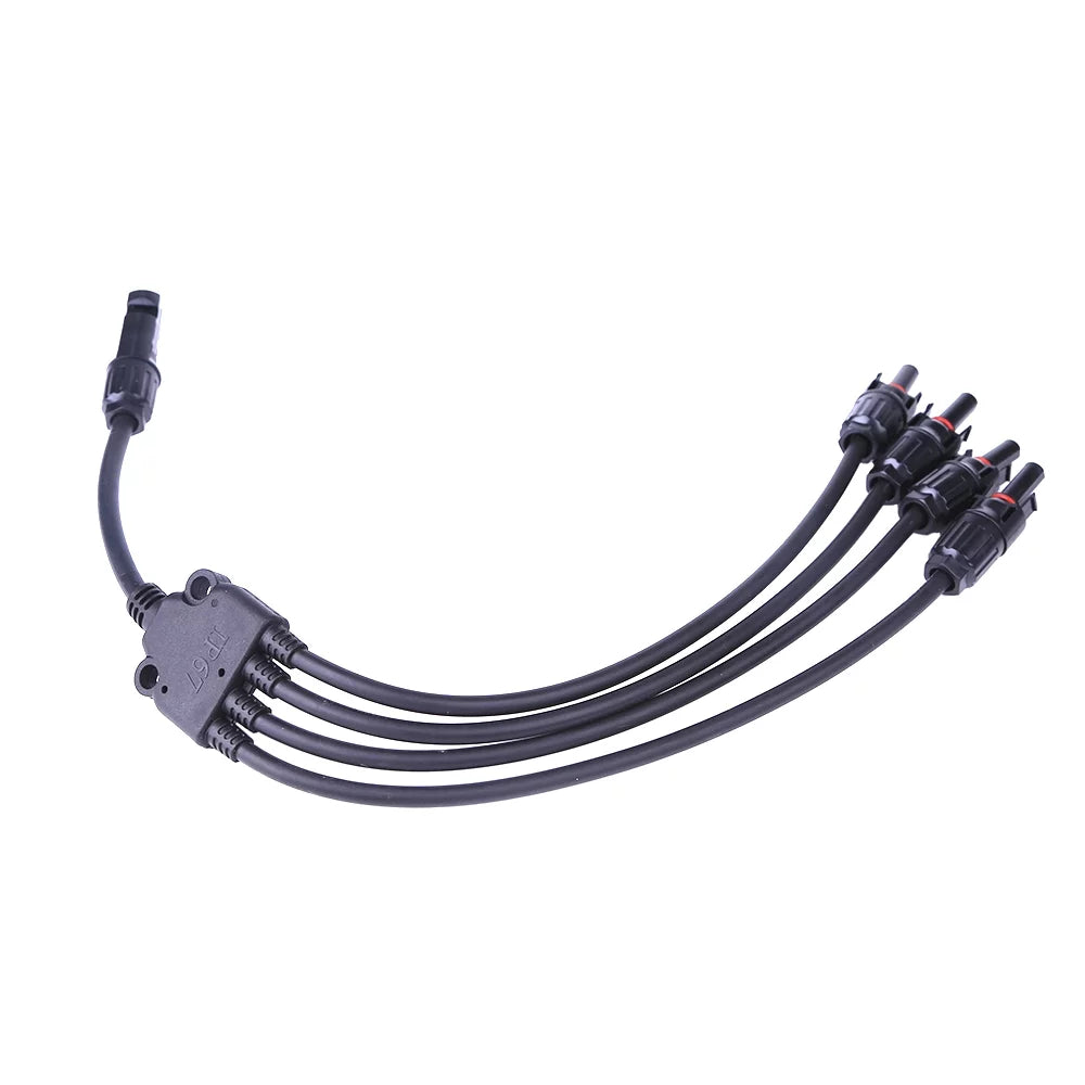 Y Type 1 to 4 MC4 Solar Panel Cable Connectors 30A H3381