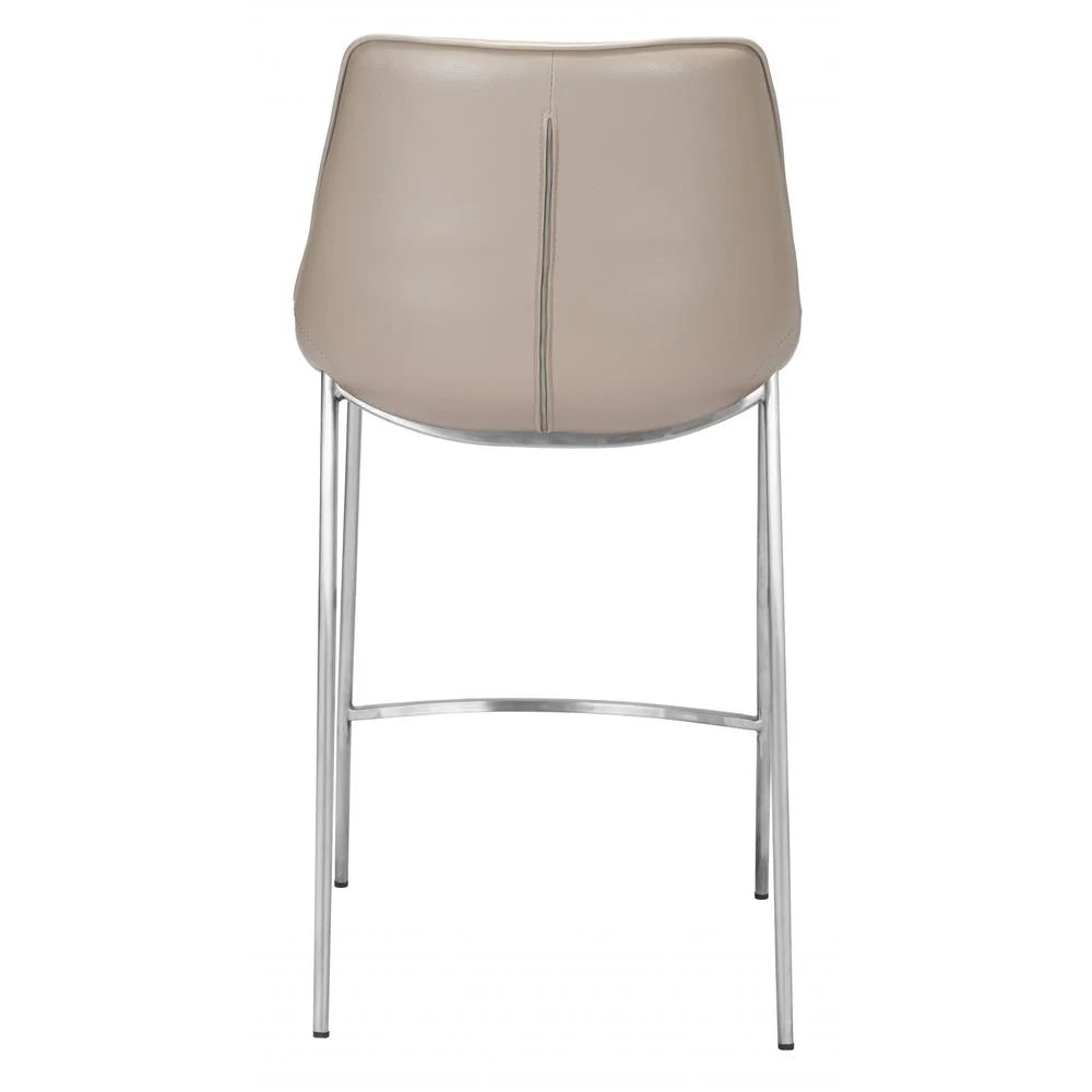 Gray Faux Leather Counter Chairs G968