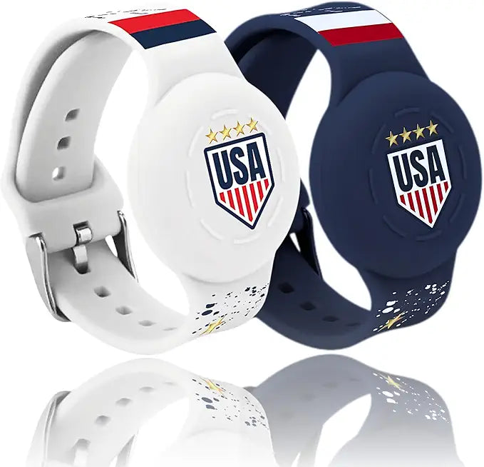 2 Pack Waterproof Silicone Airtag Bracelet for Kids I7999