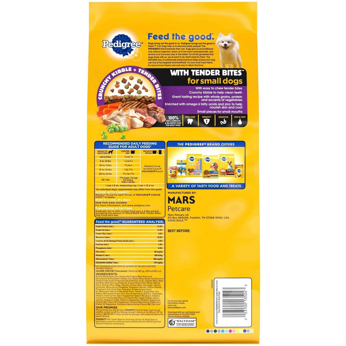 Adult Dry Dog Food Chicken and Steak A647
