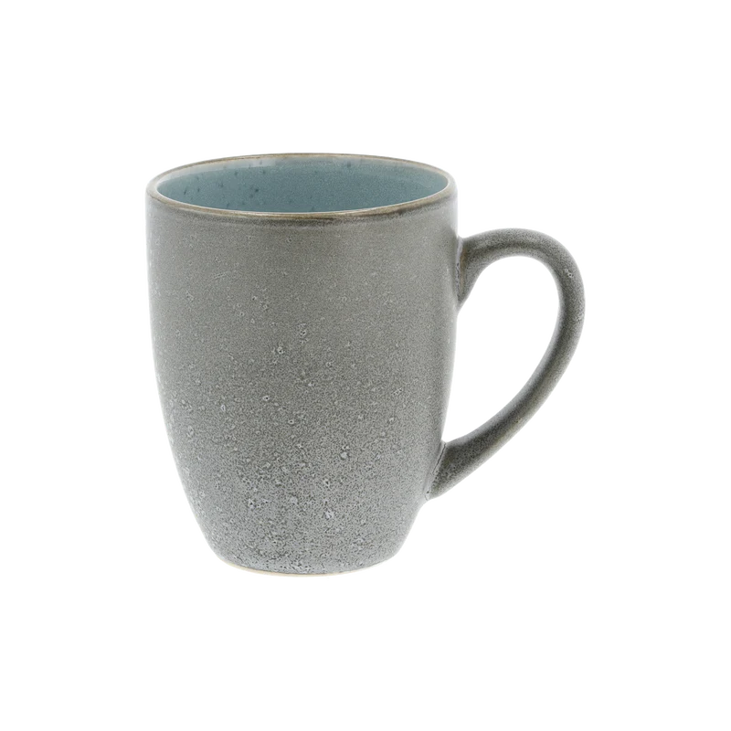 Stoneware Mug With Handle 0.3L Grey Light Blue L791083