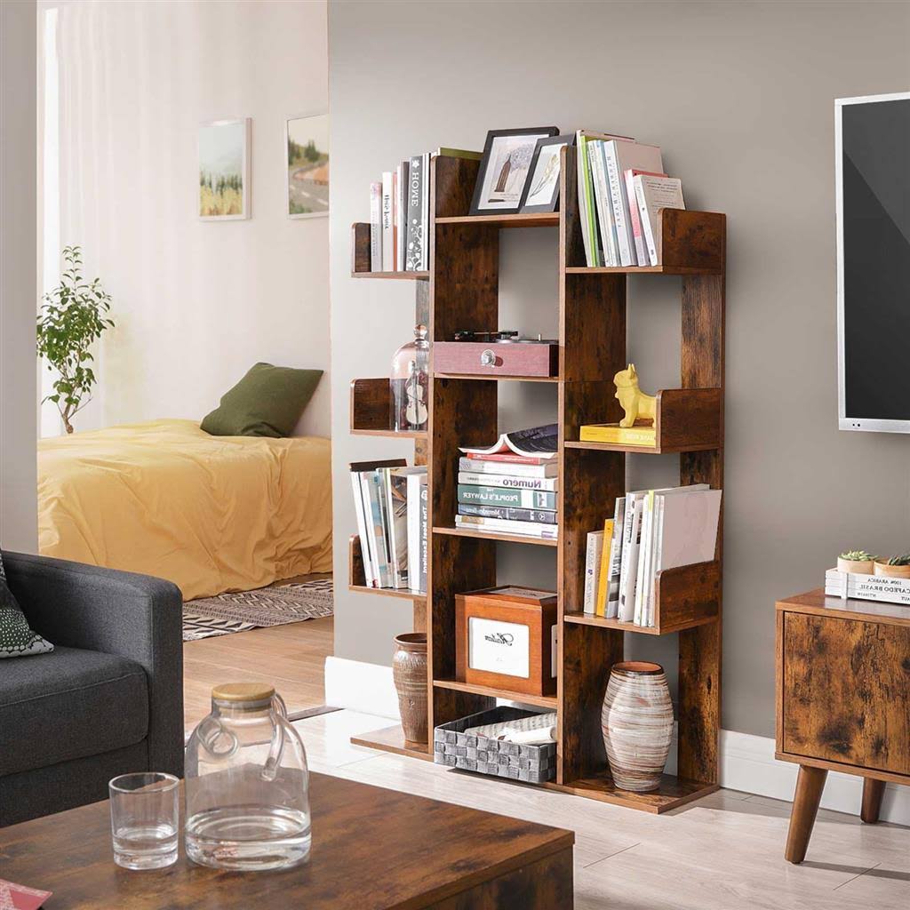 Tree-Shaped Bookcase with 13 Storage A45219