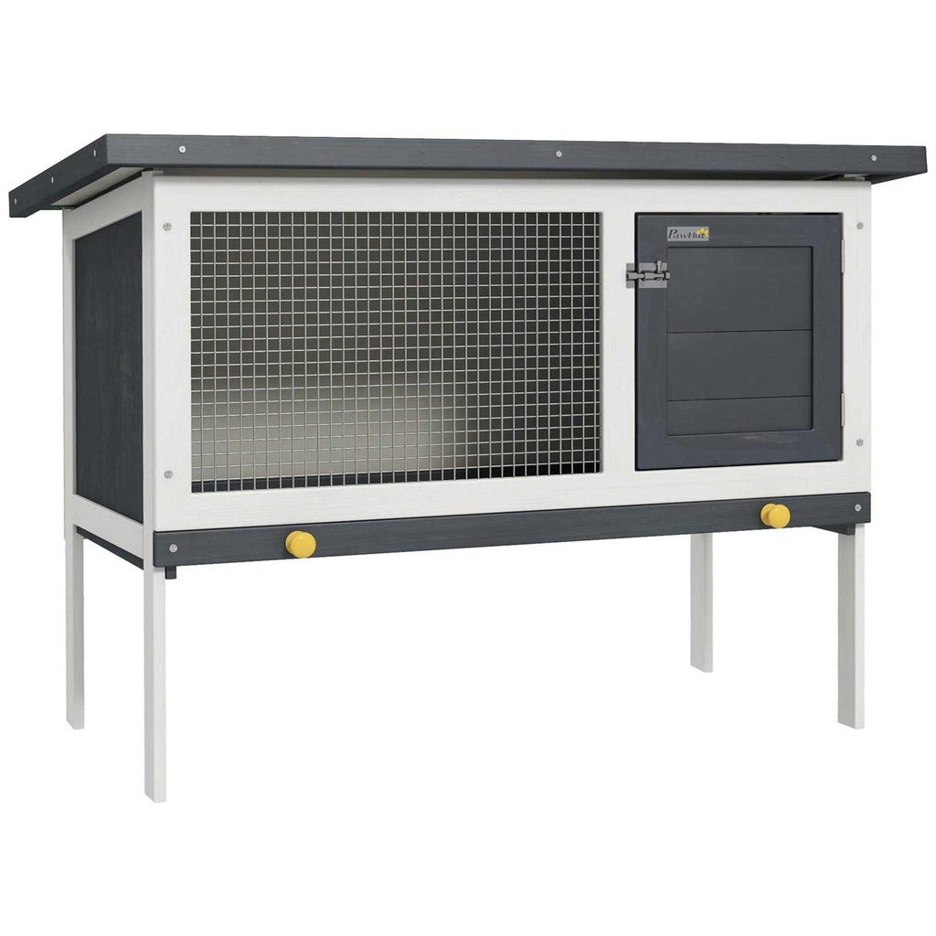 Wooden Rabbit Hutch with Pull-Out Tray L31150