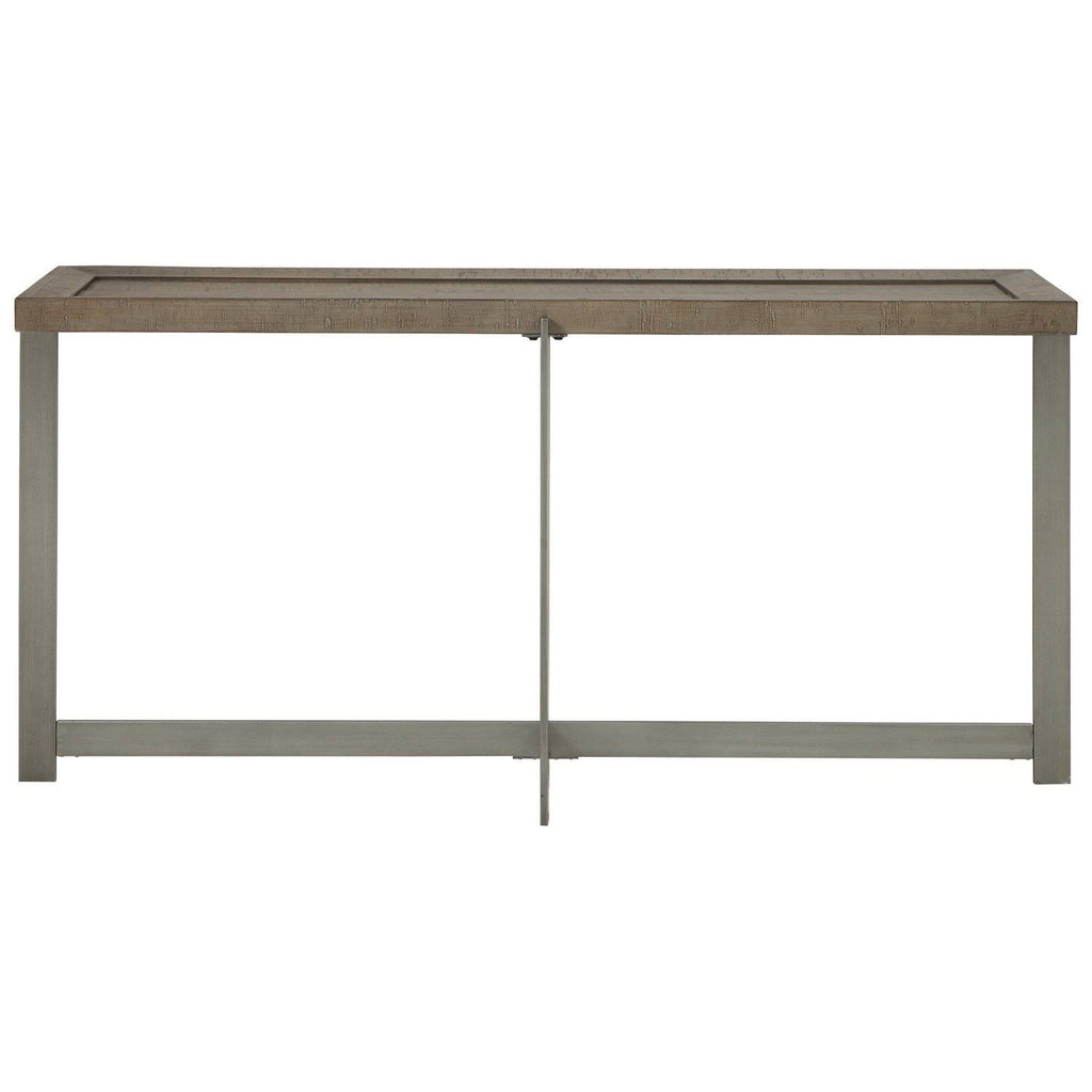 Gray Wooden Sofa Table with Metal Legs Z425610
