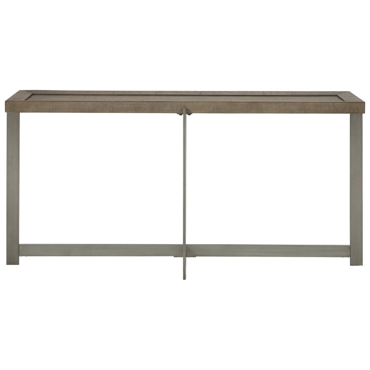 Gray Wooden Sofa Table with Metal Legs Z425610