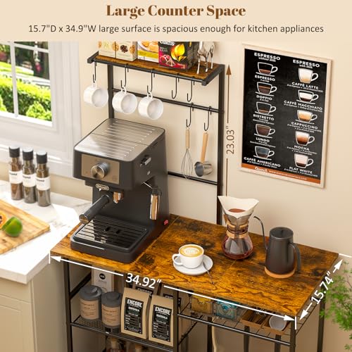 6-Tier Kitchen Baker's Rack with Storage C5587