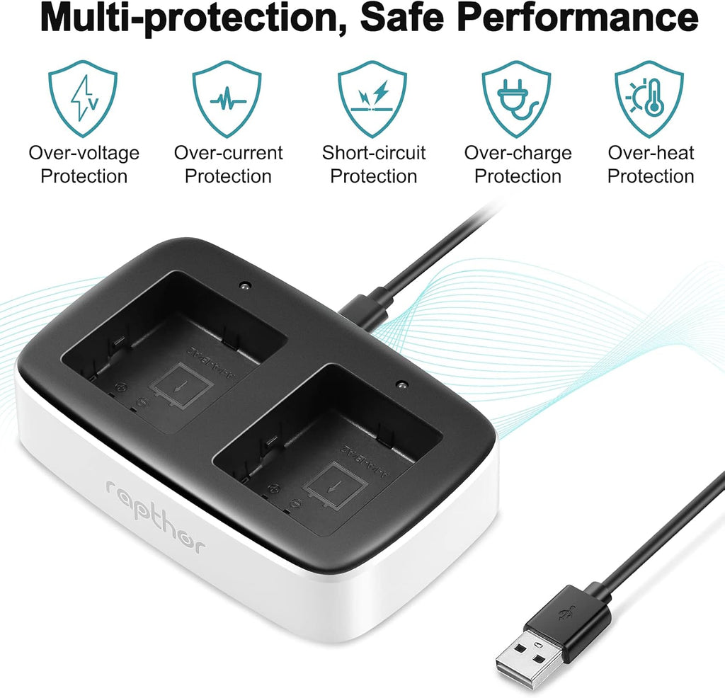 2560mAh Rechargeable Replacement Battery with Charger Station (2 Batteries+1 Charger) L5825
