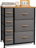 7 Drawer Dark Gray Dresser Storage Tower E94588