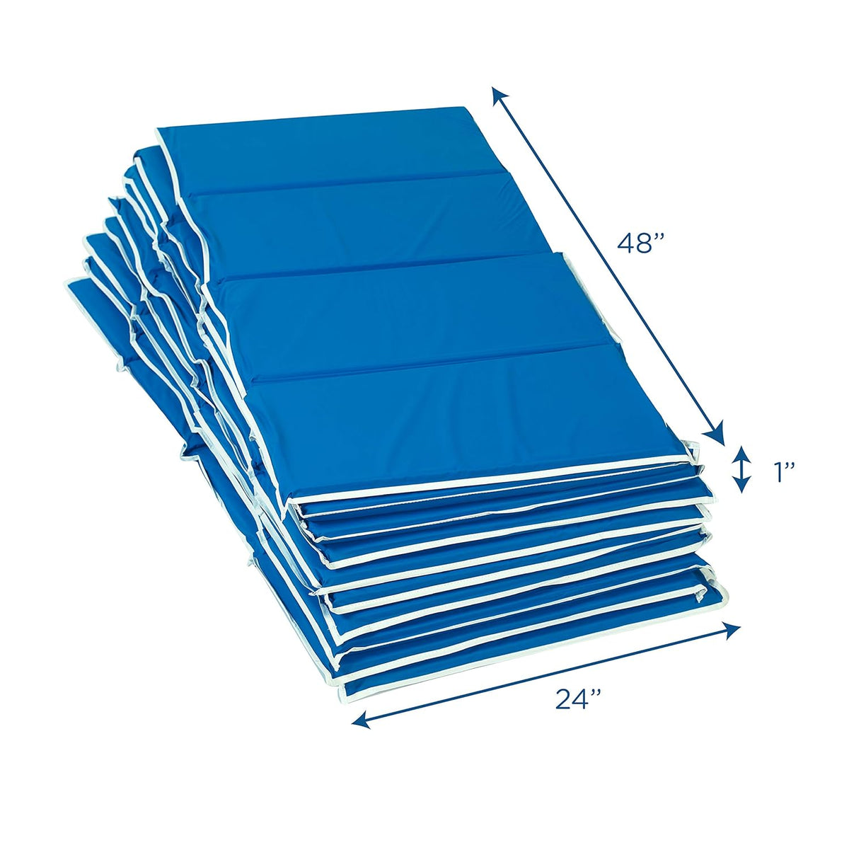 Blue 4-Fold Foam Rest Mat 10 Pack M4365