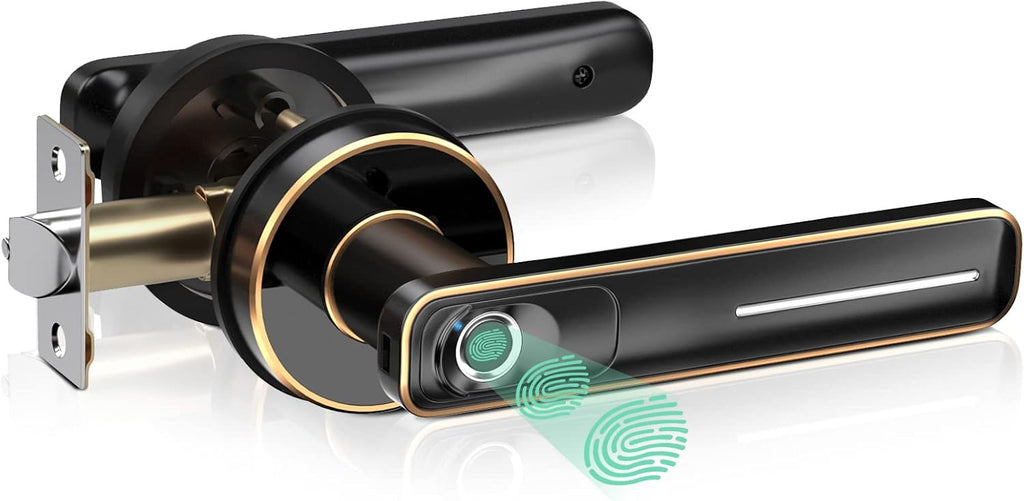 Fingerprint Door Lock, Biometric Door Knob, Pack of 2 E38958