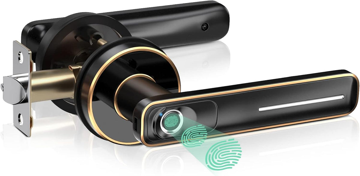 Fingerprint Door Lock, Biometric Door Knob, Pack of 2 E38958