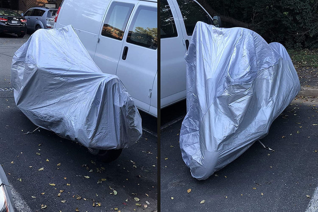 Motorcycle Cover with Reinforced Securing Straps and Storage Bag K8499