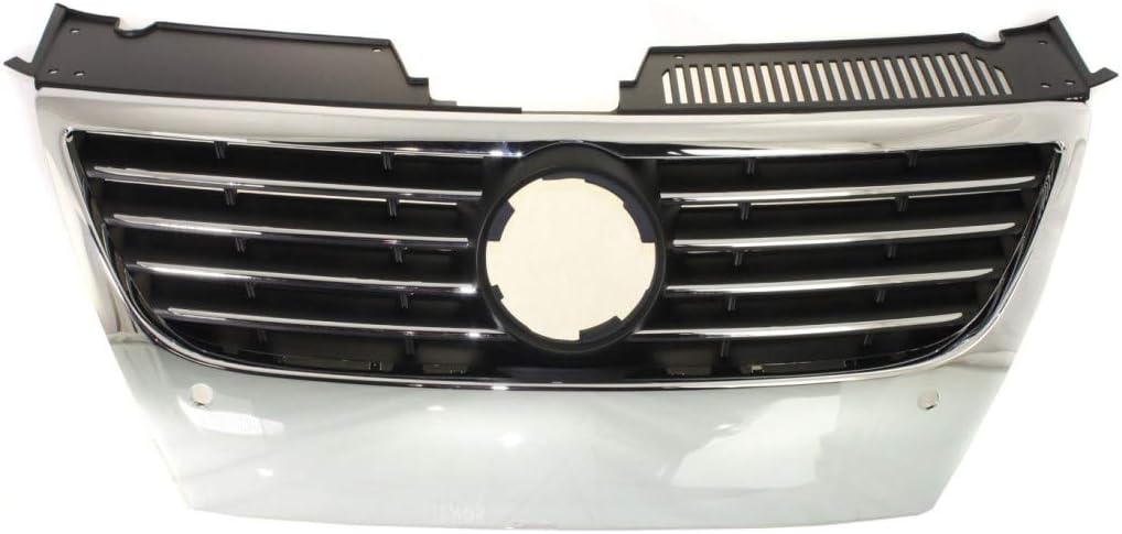 Chrome Shell Black Insert Grille Assembly for Volkswagen Passat 2006-2010 T9399