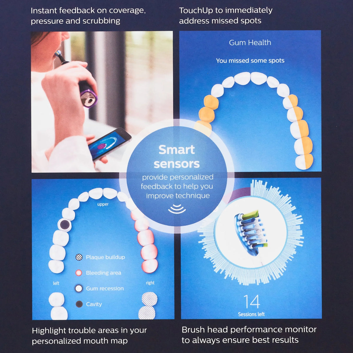 Lunar Blue Rechargeable Electric Toothbrush E559476