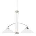 2 Light Island, Brushed Nickel I800