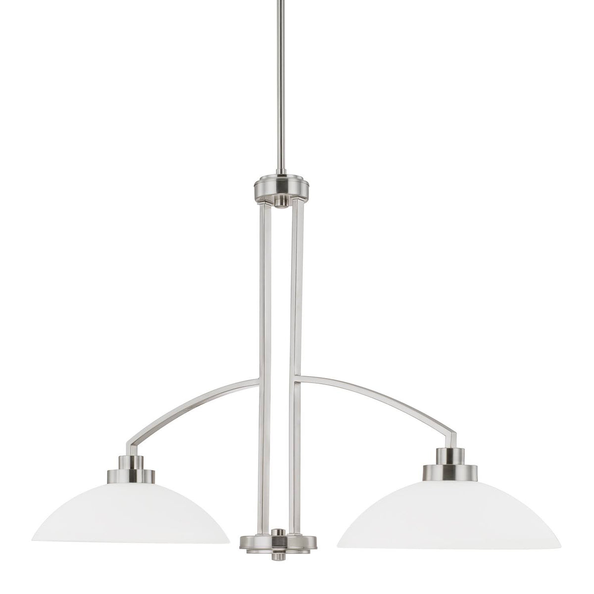 2 Light Island, Brushed Nickel I800
