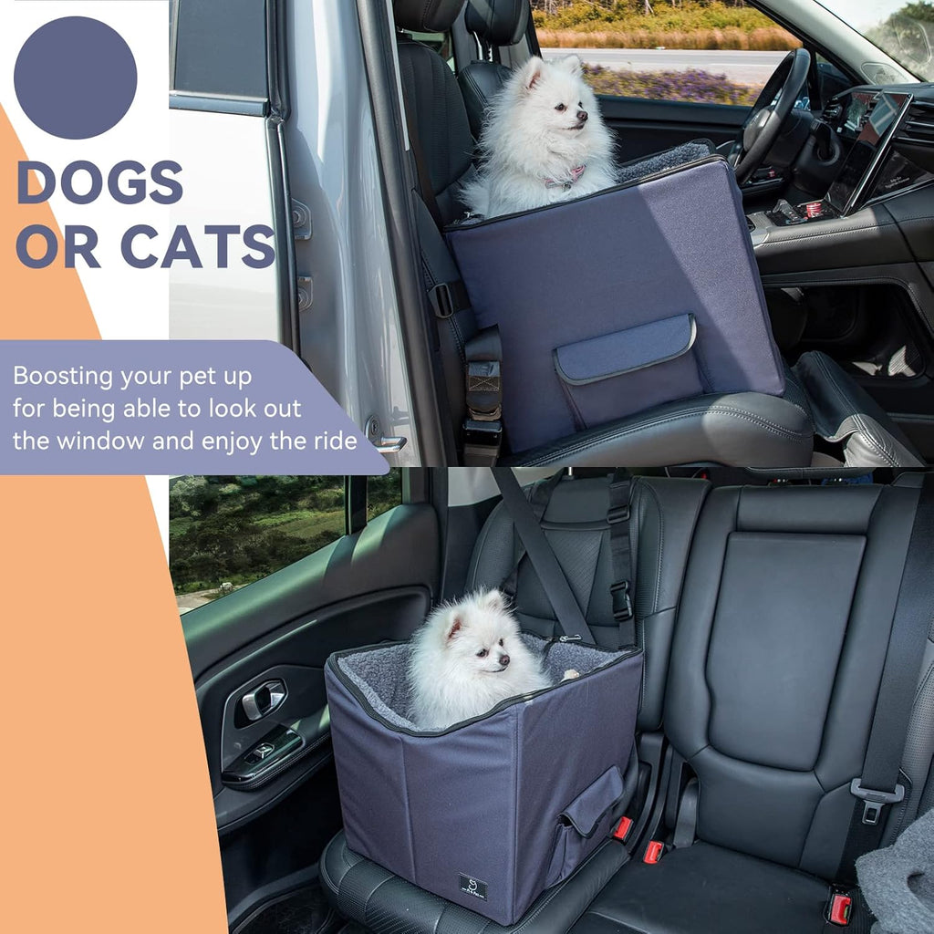 Folding Breathable Dog Booster Car Seat with Carry Bag F21391