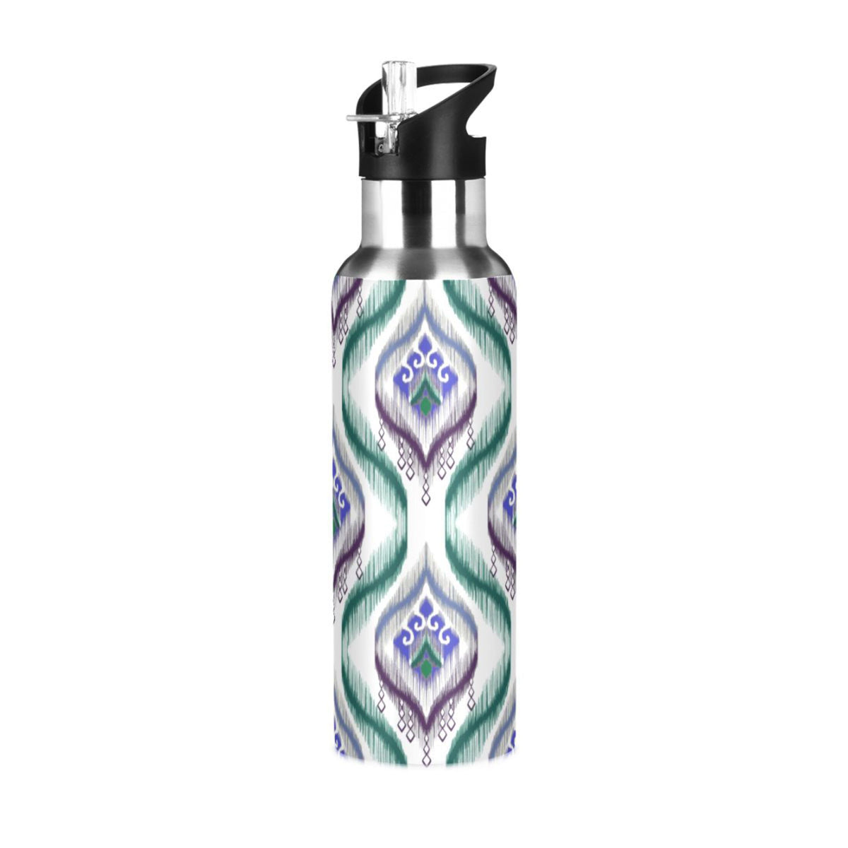 20 oz Stainless Steel Insulated Water Bottle with Straw Lid O28953
