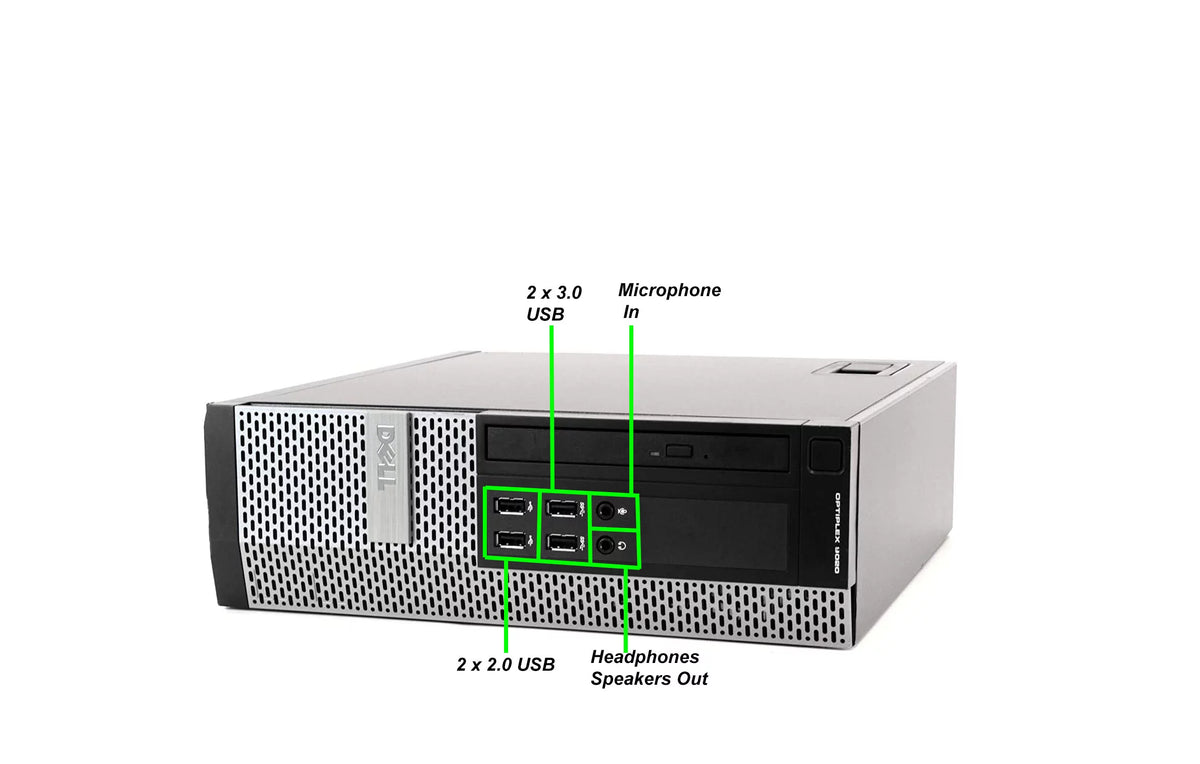 Restored Dell Desktop PC Intel Core i5 4th Gen 16GB Ram 500GB HDD Nvidia GT 1030 DDR5 19" LCD WiFi Windows 10 S929