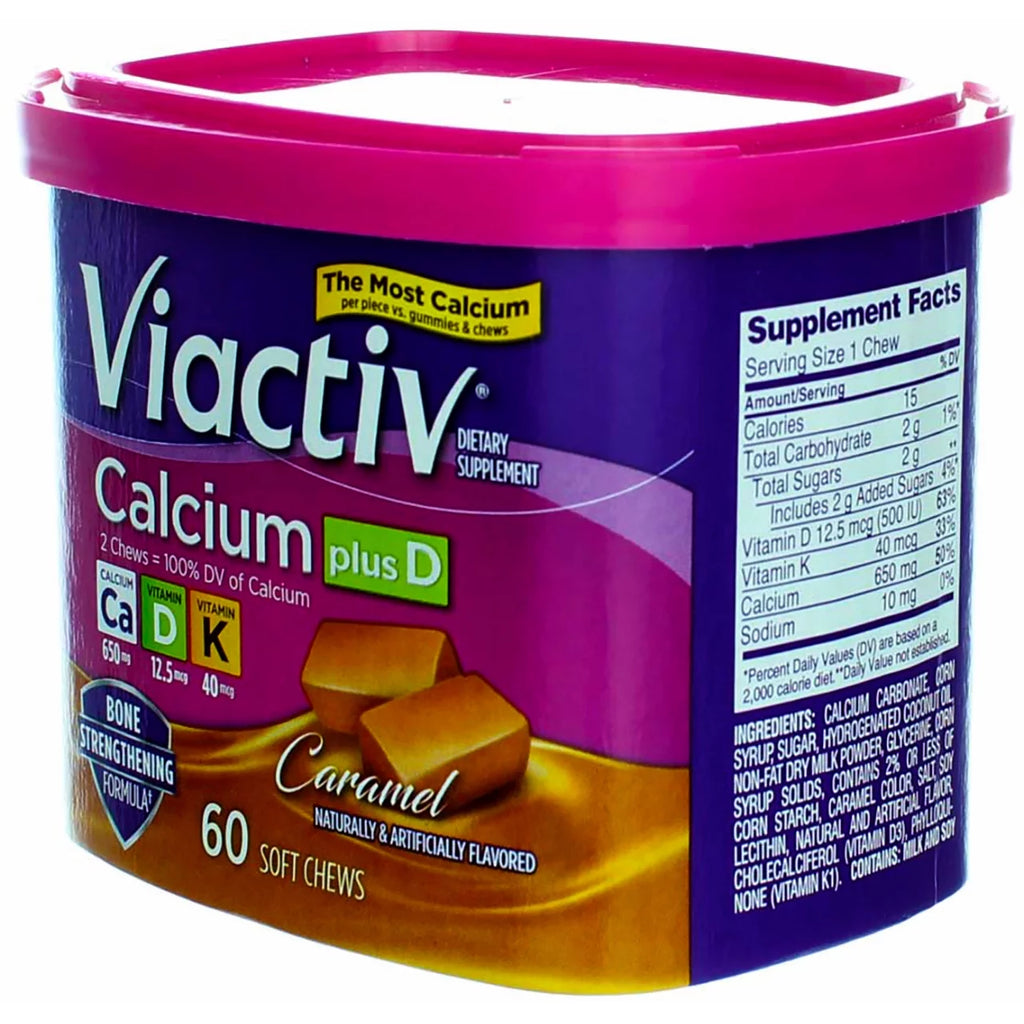 Calcium Soft Chews Caramel 60 Each (Pack of 3) F66796