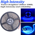 Blue 16.4ft LED Strip Lights with RF Remote 5050 6000K Z703326