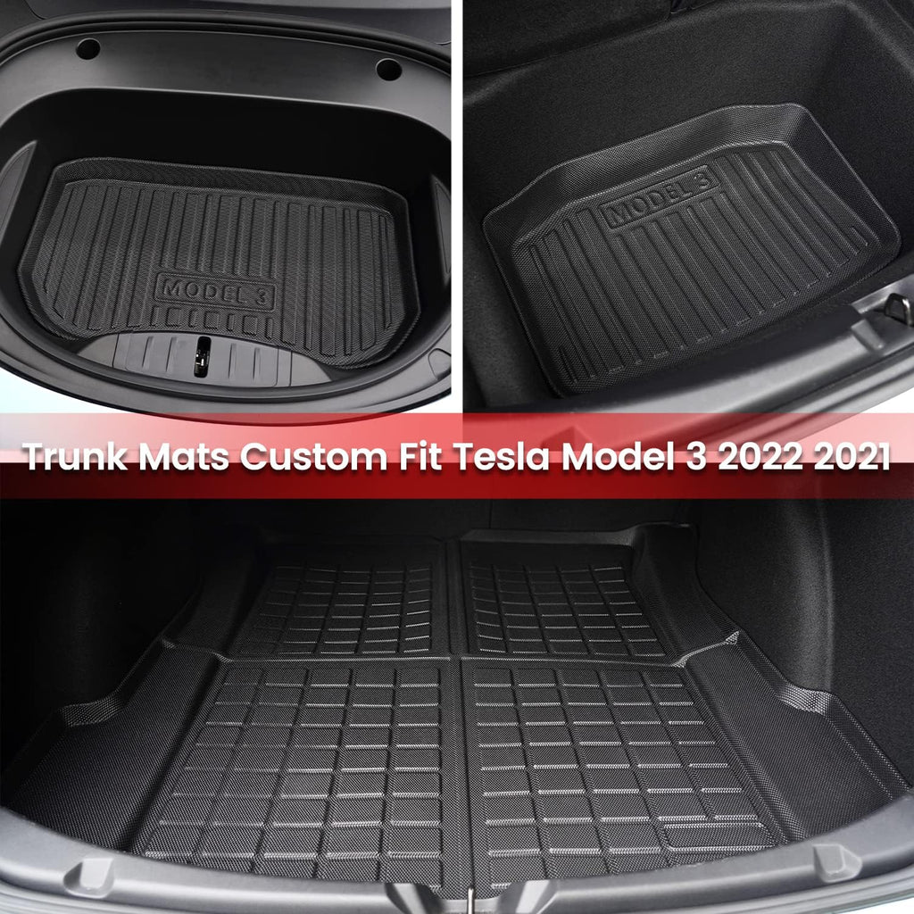 All Weather Anti-Slip Waterproof TPE Floor Mats Trunk Mat Q2225