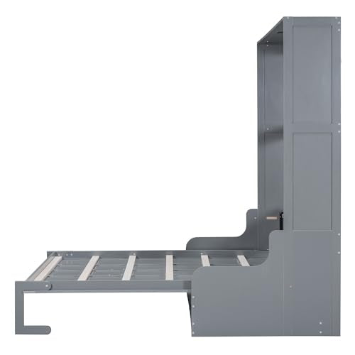 Queen Size Wooden Murphy Bed with Cushion R923