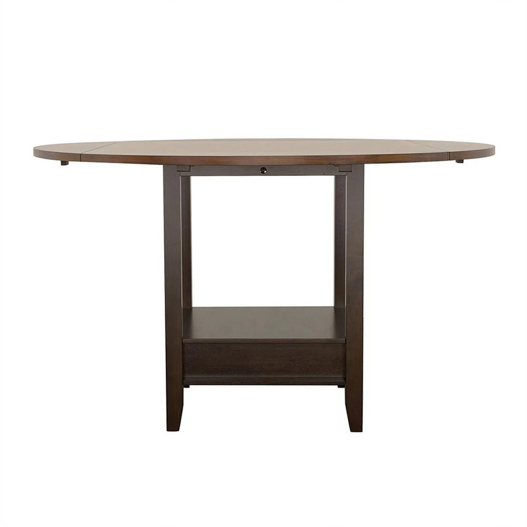 Wood Round Counter Height Drop Leaf Table X6105