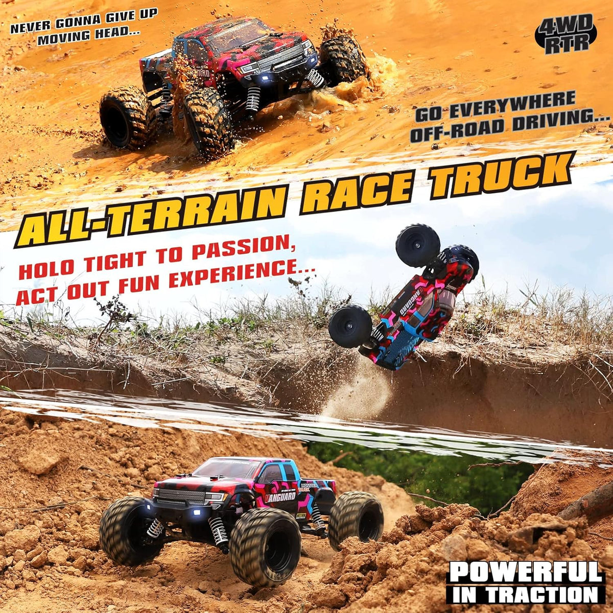 1:12 Scale 4X4 Off-road RC Truck 38 km/h O4594