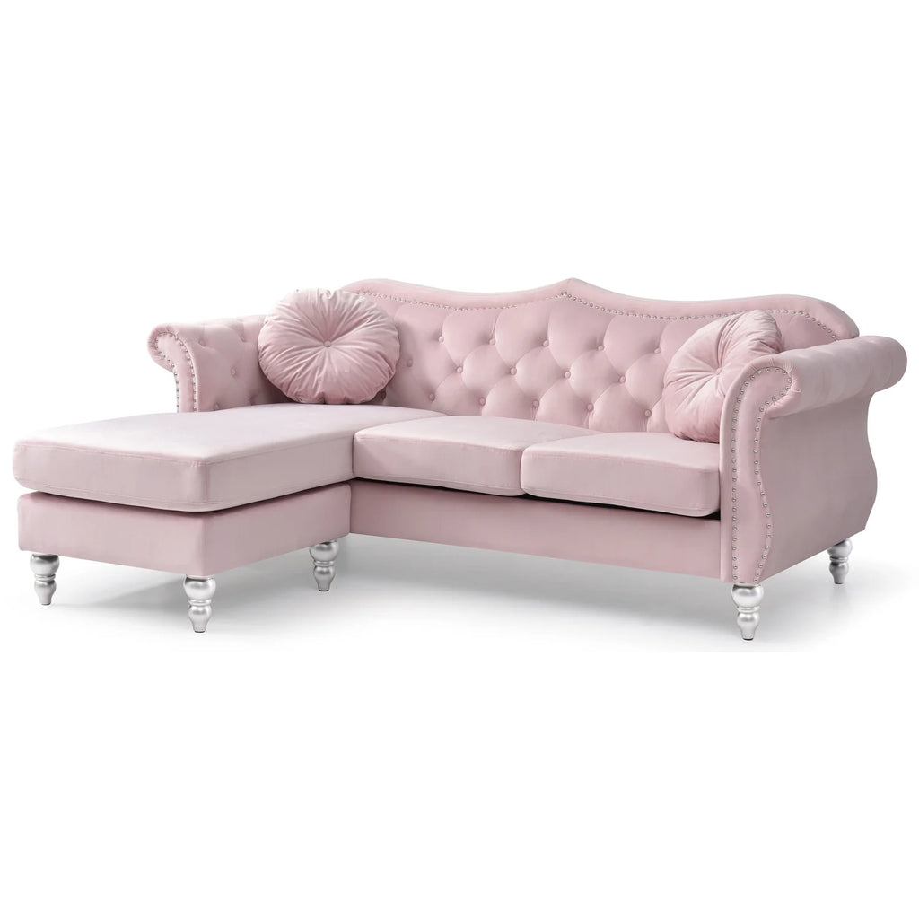 Pink Sofa Chaise T3930