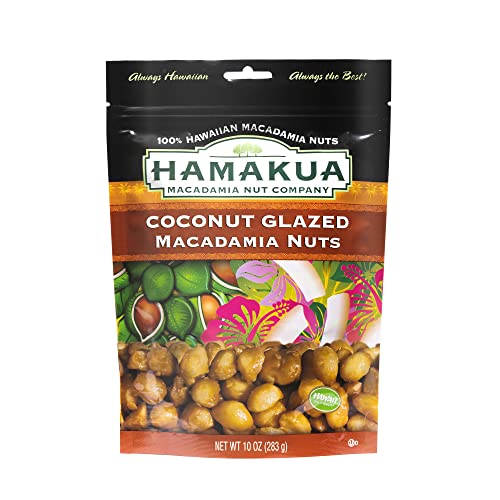 Sweet Glazed Coconut Dry Roasted Half and Whole Macadamia Nuts W1499