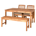 Acacia Wood 4 Piece Patio Dining Set K431505