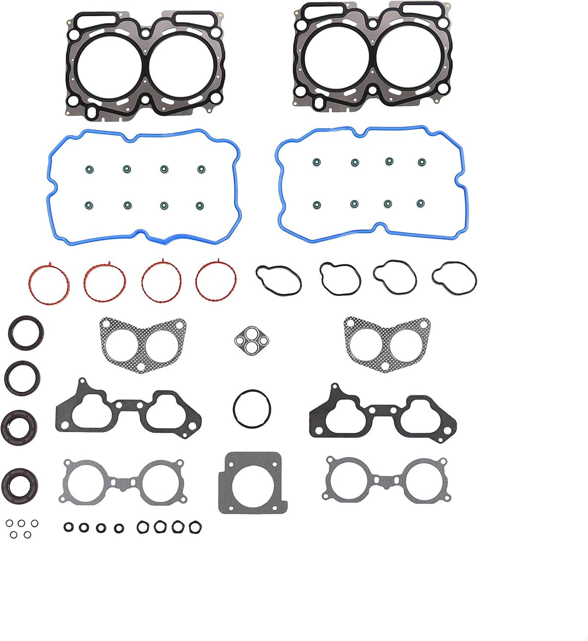 Head Gasket Set for 2004-2006 Subaru Baja, Impreza 2.5L DOHC H4 16V 2458cc EJ255, EJ257 Pack of 2 U423