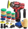 12V Cordless Car Polisher and Buffer with 1500mAh Li-ion Battery, Pack of 2 I1145