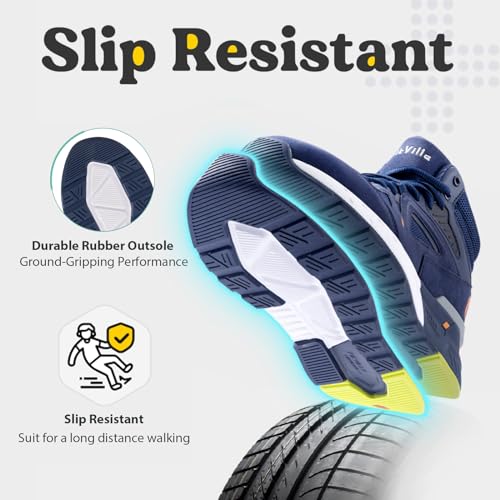 Wide High-top Basketball Shoes with Ankle Support T9054