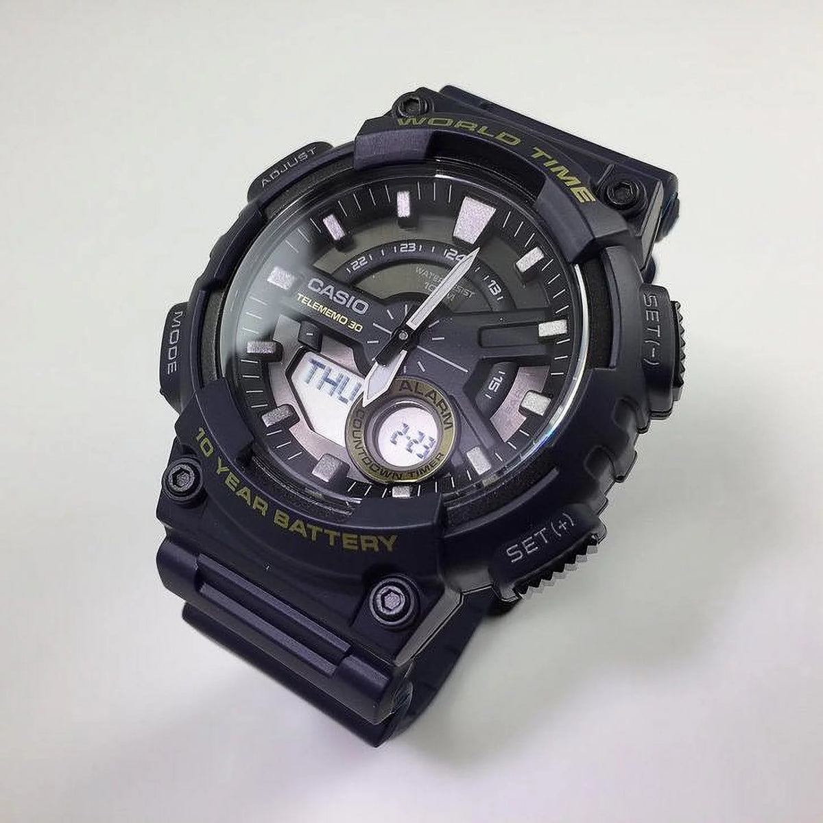 Blue Resin Band Analog Digital Sport Watch W98142