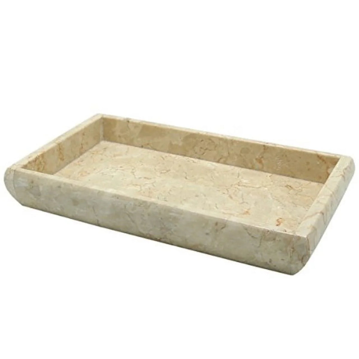 Champagne Marble Stone Guest Towel Vanity Tray S261