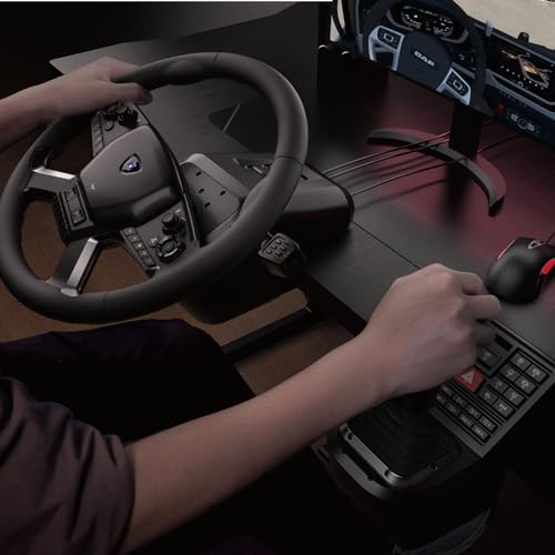 Truck Control System with Force Feedback Steering Wheel, Shifter Control Panel, & Pedals O21013