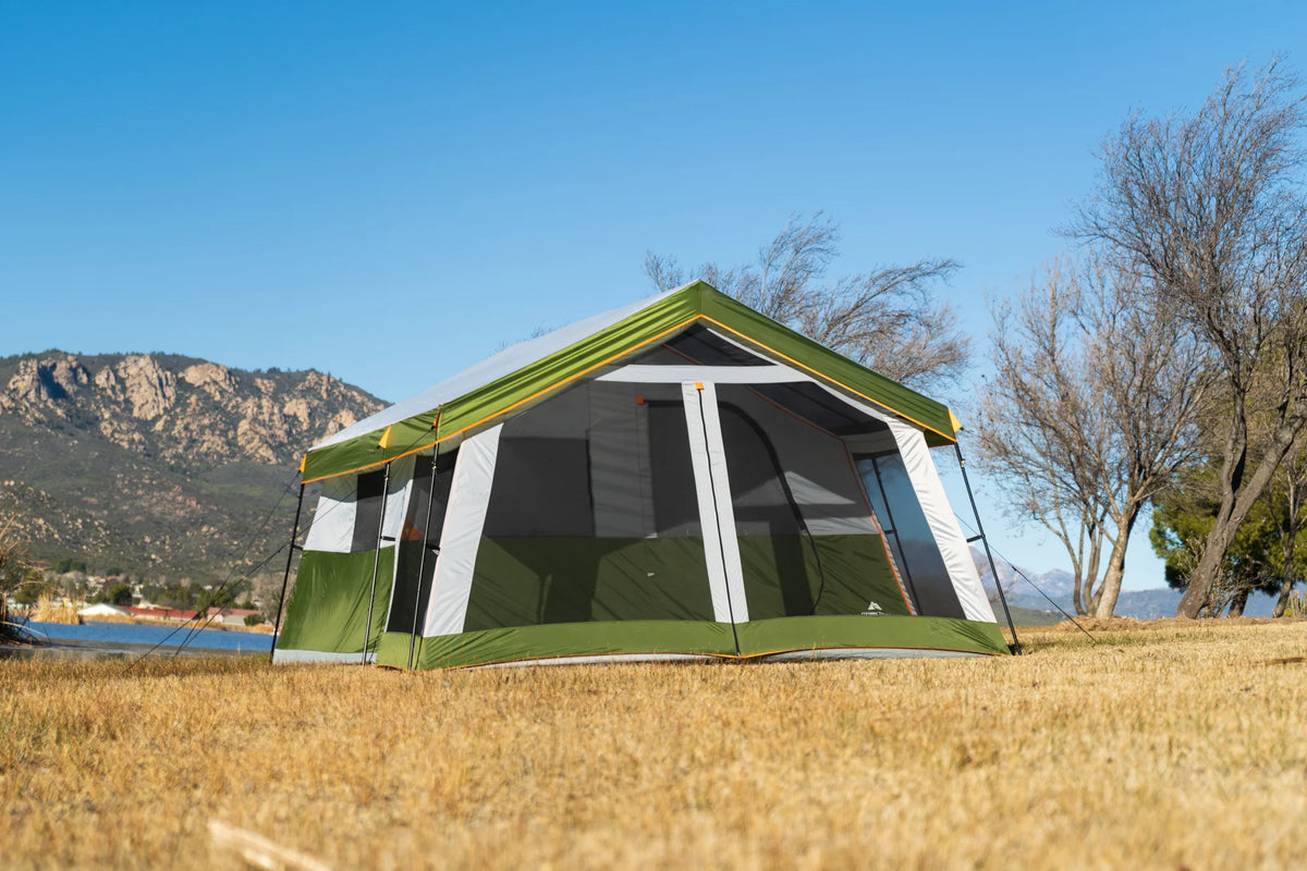 8-Person Cabin Tent with Screen Porch, Green I3681