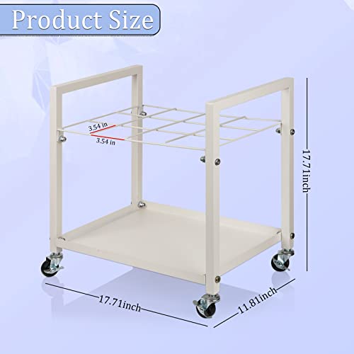 Metal Blueprint Storage Cart with Wheels 20 Slots Y4058
