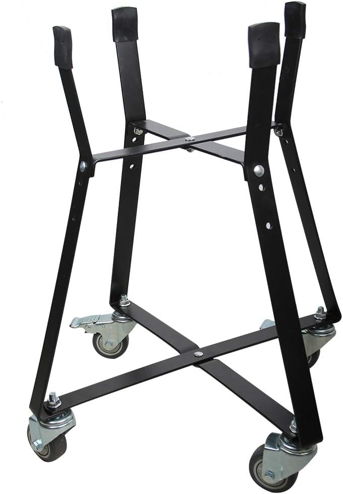 Rolling Cart with Heavy Duty Locking Caster Wheels Powder Coated Steel A475