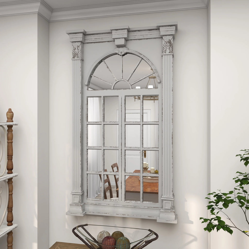 Cream Arched Wall Mirror S897