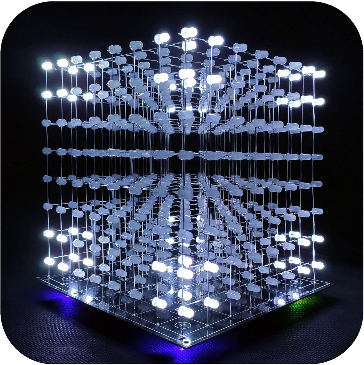 8x8x8 LED Cube Kit DIY Electronic Soldering Project Kit V256200